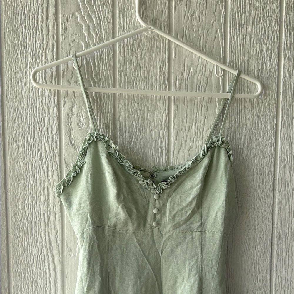 New Forever 21 Light Sage Green Slip Dress sz S - Picture 2 of 6
